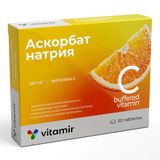 Аскорбат натрия Витамир таблетки 600мг 30шт Аскорбат натрия Витамир таблетки 600мг 30шт