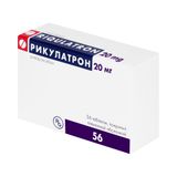 Рикулатрон таблетки п/о плен. 20мг 56шт