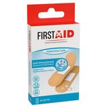 Лейкопластырь бактерицидный на полимерной основе First Aid/Ферстэйд 1,9х7,2см 20шт