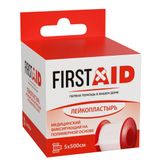 Пластырь фиксирующий на полимерной основе First Aid/Ферстэйд 5х500см Пластырь фиксирующий на полимерной основе First Aid/Ферстэйд 5х500см