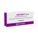 Фенибут таблетки 250мг 20шт