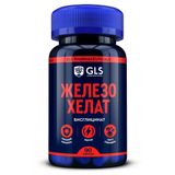 Железо хелат GLS капсулы 400мг 90шт Железо хелат GLS капсулы 400мг 90шт