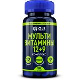 Мультивитамины 12+9 GLS капсулы 420мг 90шт Мультивитамины 12+9 GLS капсулы 420мг 90шт