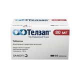Телзап таблетки 80мг 90шт Телзап таблетки 80мг 90шт