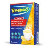 ТераФлю Экстра лимон порошок для приг. раствора для приема вн. саше 4шт ТераФлю Экстра лимон порошок для приг. раствора для приема вн. саше 4шт