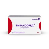 Риваксоред таблетки п/о плен. 20мг 98шт Риваксоред таблетки п/о плен. 20мг 98шт