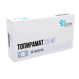 Топирамат таблетки п/о плен. 25мг 30шт
