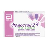 Фемостон 2 таблетки п/о плен. 2мг+10мг и 2мг 28шт