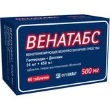 Венатабс таблетки п/о плен. 50мг+450мг 60шт Венатабс таблетки п/о плен. 50мг+450мг 60шт
