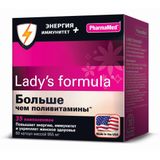 Энергия и иммунитет Больше чем поливитамины Lady's formula/Ледис формула капсулы 955мг 60шт Энергия и иммунитет Больше чем поливитамины Lady's formula/Ледис формула капсулы 955мг 60шт