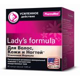 Для волос, кожи и ногтей Усиленная формула Lady's formula/Ледис формула капсулы 1046мг 60шт Для волос, кожи и ногтей Усиленная формула Lady's formula/Ледис формула капсулы 1046мг 60шт