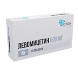 Левомицетин таблетки 500мг 10шт Левомицетин таблетки 500мг 10шт