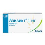 Азилект таблетки 1мг 100шт