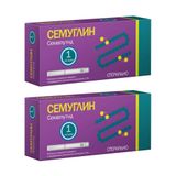 2Х Семуглин раствор для п/к введ. шприц-ручка 1мг/доза 3мл+Игла 4шт 2Х Семуглин раствор для п/к введ. шприц-ручка 1мг/доза 3мл+Игла 4шт