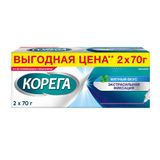 Крем для фиксации зубных протезов экстра сильный мятный Corega/Корега 70г 2шт