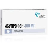 Ибупрофен таблетки п/о плен. 400мг 20шт Ибупрофен таблетки п/о плен. 400мг 20шт