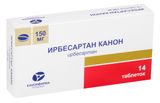 Ирбесартан Канон таблетки 150мг 14шт Ирбесартан Канон таблетки 150мг 14шт