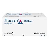 Лозап таблетки п/о плен. 100мг 30шт Лозап таблетки п/о плен. 100мг 30шт