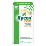 Креон 25000 капсулы кишечнорастворимые 25000ЕД 50шт