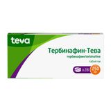 Тербинафин-Tева таблетки 250мг 28шт