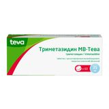 Триметазидин МВ-Тева таблетки с пролонгированным высвобождением п/о плен. 35мг 60шт Триметазидин МВ-Тева таблетки с пролонгированным высвобождением п/о плен. 35мг 60шт