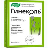 Гинеколь Эвалар таблетки п/о 0,24г 40шт Гинеколь Эвалар таблетки п/о 0,24г 40шт
