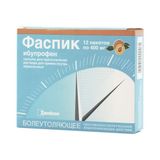 Фаспик вкус абрикоса гранулы для приг. раствора для приема внутрь пак. 400мг 12шт