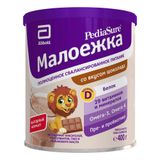 Смесь сухая для детского питания вкус шоколада от 1 до 10 лет Малоежка PediaSure/ПедиаШур банка 400г Смесь сухая для детского питания вкус шоколада от 1 до 10 лет Малоежка PediaSure/ПедиаШур банка 400г