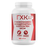 Глюкозамин-хондроитин комплекс Ультра Максимум капсулы 0,66г 120шт Глюкозамин-хондроитин комплекс Ультра Максимум капсулы 0,66г 120шт