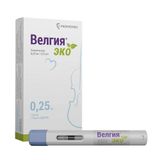 Велгия Эко раствор для п/к введ. шприц в автоинжекторе 0,25мг 0,5мл 4шт Велгия Эко раствор для п/к введ. шприц в автоинжекторе 0,25мг 0,5мл 4шт