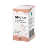 Отилор капли ушные 10мг/г+40мг/г 16г Отилор капли ушные 10мг/г+40мг/г 16г