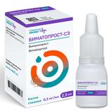 Биматопрост-СЗ капли глазные 0,3мг/мл 2,5мл