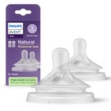 Соска силиконовая очень быстрый поток Natural Philips Avent 2шт (SCY965/02) Соска силиконовая очень быстрый поток Natural Philips Avent 2шт (SCY965/02)