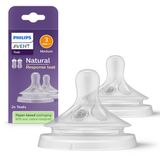 Соска силиконовая со средним потоком Natural Response Philips Avent 2шт (SCY963/02) Соска силиконовая со средним потоком Natural Response Philips Avent 2шт (SCY963/02)