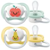 Соска-пустышка силиконовая ортодонтическая с футляром 0-6 мес. Ultra Air Philips Avent 2шт (SCF080/17) Соска-пустышка силиконовая ортодонтическая с футляром 0-6 мес. Ultra Air Philips Avent 2шт (SCF080/17)