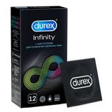 Презервативы гладкие с анестетиком Infinity Durex/Дюрекс 12шт
