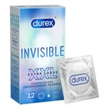 Презервативы из натурального латекса XXL Invisible Durex/Дюрекс 12шт