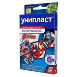 Лейкопластырь бактерицидный мстители Унипласт 20шт Лейкопластырь бактерицидный мстители Унипласт 20шт
