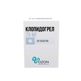 Клопидогрел таблетки п/о плен. 75мг 28шт Клопидогрел таблетки п/о плен. 75мг 28шт