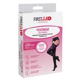 Чулки компрессионые универсал с поясом с закрытым носком 1 класс First Aid/Ферстэйд Интекс, черные Чулки компрессионые универсал с поясом с закрытым носком 1 класс First Aid/Ферстэйд Интекс, черные