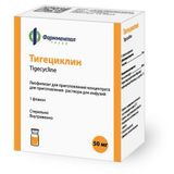 Тигециклин лиофилизат для приг. концентрата для приг. раствора для инфузий 50мг Тигециклин лиофилизат для приг. концентрата для приг. раствора для инфузий 50мг