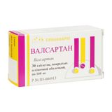 Валсартан таблетки п/о плен. 160мг 30шт Валсартан таблетки п/о плен. 160мг 30шт