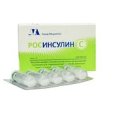 Росинсулин С Медсинтез суспензия для п/к введ. фл. 100МЕ/мл 5мл 5шт Росинсулин С Медсинтез суспензия для п/к введ. фл. 100МЕ/мл 5мл 5шт