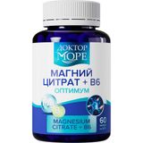 Магний цитрат+Витамин В6 Оптимум Доктор Море капсулы 770мг 60шт Магний цитрат+Витамин В6 Оптимум Доктор Море капсулы 770мг 60шт