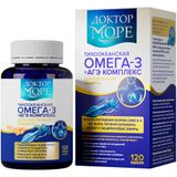 Тихоокеанская Омега-3+АГЭ комплекс Доктор Море капсулы 0,25г 120шт Тихоокеанская Омега-3+АГЭ комплекс Доктор Море капсулы 0,25г 120шт