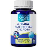 Альфа-липоевая кислота и витамины С, Е Доктор Море капсулы 700мг 60шт Альфа-липоевая кислота и витамины С, Е Доктор Море капсулы 700мг 60шт