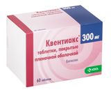 Квентиакс таблетки п/о плен. 300мг 60шт Квентиакс таблетки п/о плен. 300мг 60шт