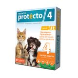 Protecto 4 Neoterica капли инсектицидные для кошек, собак и кроликов массой до 4кг тюбик-пипетка 0,4мл 2шт