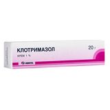 Клотримазол крем для наружного применения 1% 20г Клотримазол крем для наружного применения 1% 20г