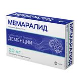 Мемаралид таблетки, диспергируемые в полости рта 20мг 30шт